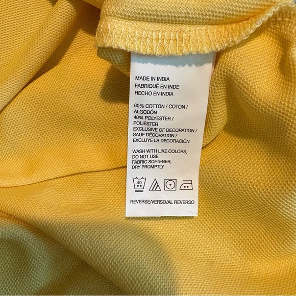 🆕 IZOD Men's Yellow Polo Shirt 2X - Picture 6 of 9